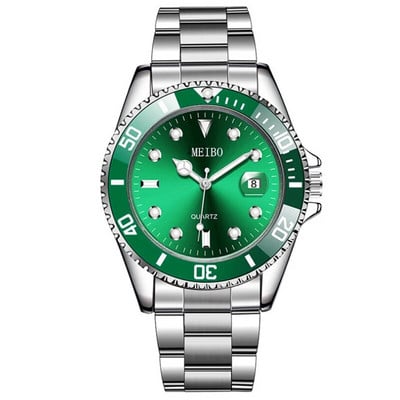 Nové pánske hodinky luxusné biznis hodinky modrý ciferník dátumové hodinky muži z nehrdzavejúcej ocele pásik módne pánske náramkové hodinky Relogio Masculino