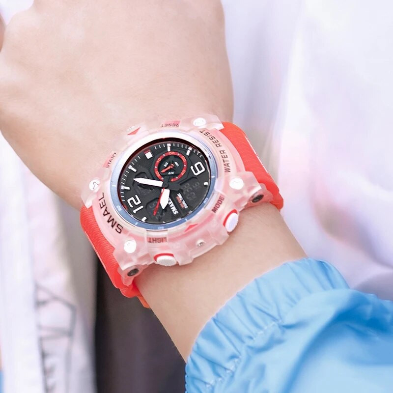 SMAEL sõjaväespordikellad meeste veekindlad äratuskellad, analoogsed digitaalsed meeste kellad 8007 õpilaste digitaalsed kvartsist käekellad