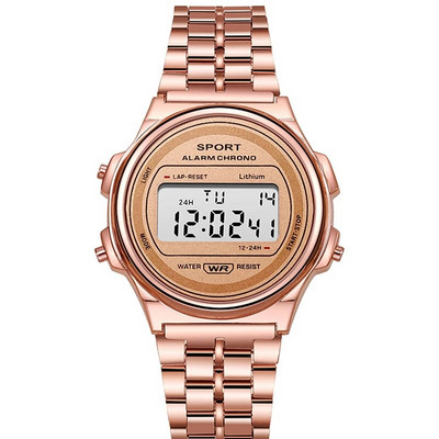 YIKAZE Ceas Bărbați Classic F91 Ceasuri Bărbați din oțel inoxidabil Ceas sport digital LED Ceas de mână electronic de afaceri Ceas pentru bărbați