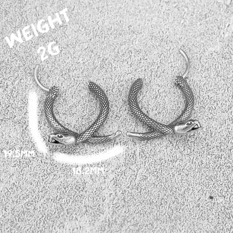 Vintage Street Snake Viking Animal Kõrvarõngad Põhjala Mehed Roostevabast Terasest Amulett Kõrvarõngad Teismeliste Mood Ehted Tasuta kohaletoimetamine