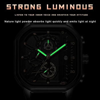 Модни кварцови мъжки часовници POEDAGAR Водоустойчив светещ хронограф с водеща марка Relogio Masculino reloj високо качество