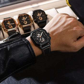 Ανδρικά ρολόγια Fashion Quartz POEDAGAR Κορυφαία μάρκα Αδιάβροχο, φωτεινό χρονογράφο, αθλητικό ρολόι Relogio Masculino reloj υψηλής ποιότητας