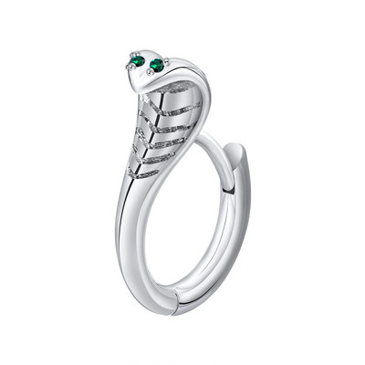 Vnox Cool Snake Hoop kõrvarõngad meestele, hüpoallergeenne roostevabast terasest Huggie kõrvarõngad sünnipäevakingitused talle ehted