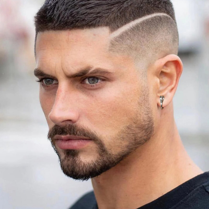 Vnox Cool Snake Hoop kõrvarõngad meestele, hüpoallergeenne roostevabast terasest Huggie kõrvarõngad sünnipäevakingitused talle ehted