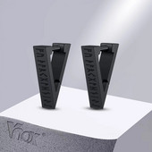 Vnox Norse Viking Runes Hoop kõrvarõngad meestele, naised, allergiavastased roostevabast terasest Huggie Hoops brincos masculinos