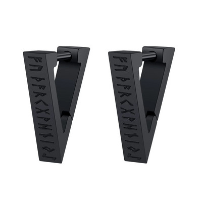 Vnox Norse Viking Runes Hoop kõrvarõngad meestele, naised, allergiavastased roostevabast terasest Huggie Hoops brincos masculinos