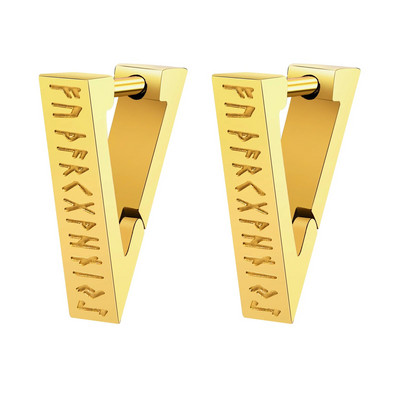Vnox Norse Viking Runes Hoop kõrvarõngad meestele, naised, allergiavastased roostevabast terasest Huggie Hoops brincos masculinos
