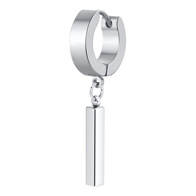 Vnox Cool Punk Statement Geometric Bar Naušnice za muškarce Nakit, Hipoalergene naušnice Huggie od nehrđajućeg čelika