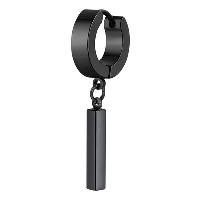 Vnox Cool Punk Statement Geometric Bar Naušnice za muškarce Nakit, Hipoalergene naušnice Huggie od nehrđajućeg čelika