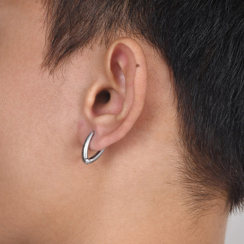 Vnox Retro trikampio lanko auskarai vyrams tėtis vyras vaikinas, nerūdijančio plieno Nauji gotikiniai geometriniai ausų dovanos papuošalai