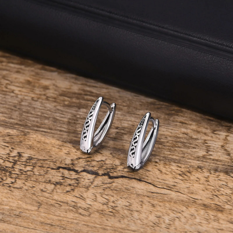 Vnox Retro trikampio lanko auskarai vyrams tėtis vyras vaikinas, nerūdijančio plieno Nauji gotikiniai geometriniai ausų dovanos papuošalai