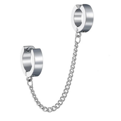 Punk Mens Long Stick Ear Stud Set Mustad kõrvarõngad Kingitus poiss-sõbrale Ehted Ööklubi baari kõrvarõngas