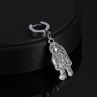 Punk Mens Long Stick Ear Stud Set Mustad kõrvarõngad Kingitus poiss-sõbrale Ehted Ööklubi baari kõrvarõngas