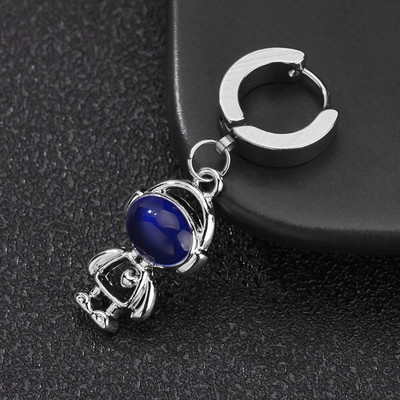 Punk Mens Long Stick Ear Stud Set Mustad kõrvarõngad Kingitus poiss-sõbrale Ehted Ööklubi baari kõrvarõngas