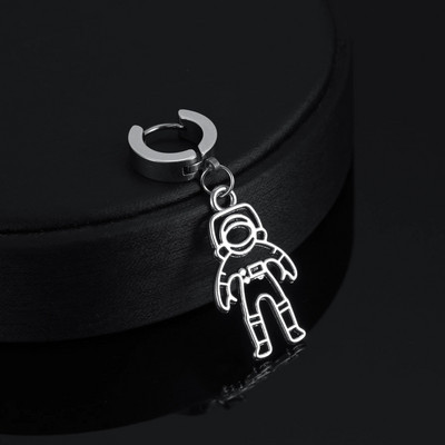 Punk Mens Long Stick Ear Stud Set Mustad kõrvarõngad Kingitus poiss-sõbrale Ehted Ööklubi baari kõrvarõngas