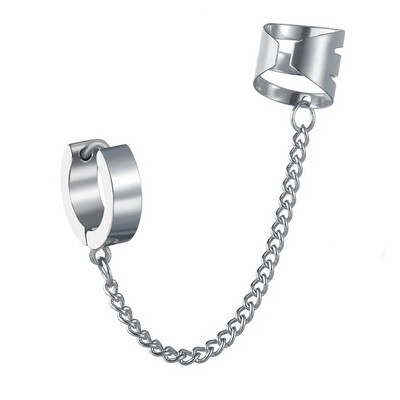 Punk Mens Long Stick Ear Stud Set Mustad kõrvarõngad Kingitus poiss-sõbrale Ehted Ööklubi baari kõrvarõngas