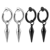 Punk Street σκουλαρίκια από ανοξείδωτο ατσάλι για άνδρες Γυναικεία Unisex μη τρυπημένα σκουλαρίκια κλιπ αυτιών