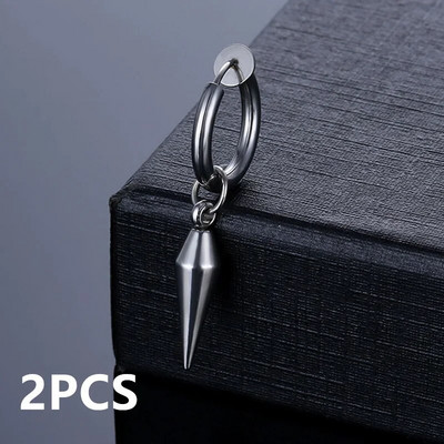 Punk Street σκουλαρίκια από ανοξείδωτο ατσάλι για άνδρες Γυναικεία Unisex μη τρυπημένα σκουλαρίκια κλιπ αυτιών