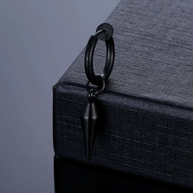 Punk Street σκουλαρίκια από ανοξείδωτο ατσάλι για άνδρες Γυναικεία Unisex μη τρυπημένα σκουλαρίκια κλιπ αυτιών