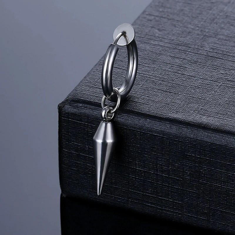 Punk Street σκουλαρίκια από ανοξείδωτο ατσάλι για άνδρες Γυναικεία Unisex μη τρυπημένα σκουλαρίκια κλιπ αυτιών