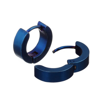 Sauvoo 1 Pair Punk Μαύρο Ανοξείδωτο Σκουλαρίκι Piercing στρογγυλό ουδέτερο σκουλαρίκι για γυναίκες Ανδρικά κοσμήματα μόδας Gouden Oorringen