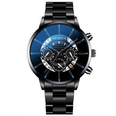 Ανδρικά ρολόγια ημερολογίου μόδας 2022 Ανδρικά επαγγελματικά ρολόγια χειρός από χαλαζία από ανοξείδωτο ατσάλι Ανδρικό δερμάτινο βραχιόλι ρολόι relogio masculino