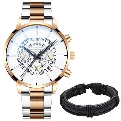 Ανδρικά ρολόγια ημερολογίου μόδας 2022 Ανδρικά επαγγελματικά ρολόγια χειρός από χαλαζία από ανοξείδωτο ατσάλι Ανδρικό δερμάτινο βραχιόλι ρολόι relogio masculino