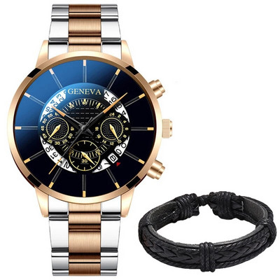 Ανδρικά ρολόγια ημερολογίου μόδας 2022 Ανδρικά επαγγελματικά ρολόγια χειρός από χαλαζία από ανοξείδωτο ατσάλι Ανδρικό δερμάτινο βραχιόλι ρολόι relogio masculino
