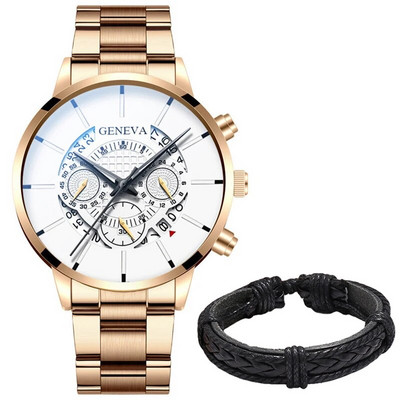 Ανδρικά ρολόγια ημερολογίου μόδας 2022 Ανδρικά επαγγελματικά ρολόγια χειρός από χαλαζία από ανοξείδωτο ατσάλι Ανδρικό δερμάτινο βραχιόλι ρολόι relogio masculino