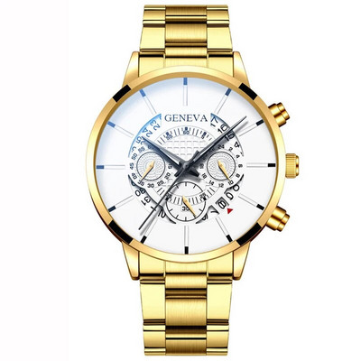 Ανδρικά ρολόγια ημερολογίου μόδας 2022 Ανδρικά επαγγελματικά ρολόγια χειρός από χαλαζία από ανοξείδωτο ατσάλι Ανδρικό δερμάτινο βραχιόλι ρολόι relogio masculino