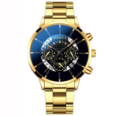 Ανδρικά ρολόγια ημερολογίου μόδας 2022 Ανδρικά επαγγελματικά ρολόγια χειρός από χαλαζία από ανοξείδωτο ατσάλι Ανδρικό δερμάτινο βραχιόλι ρολόι relogio masculino