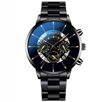 Ανδρικά ρολόγια ημερολογίου μόδας 2022 Ανδρικά επαγγελματικά ρολόγια χειρός από χαλαζία από ανοξείδωτο ατσάλι Ανδρικό δερμάτινο βραχιόλι ρολόι relogio masculino