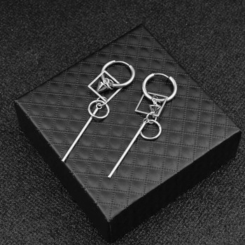 Rinhoo 1 τμχ Σκουλαρίκια με μακριά φούντα για γυναίκες Ανδρικά κοσμήματα από ανοξείδωτο ατσάλι γεωμετρική αλυσίδα με χάντρες Μινιμαλιστικά σκουλαρίκια χιπ χοπ πανκ