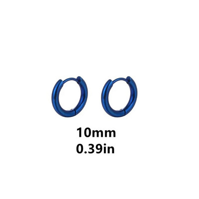 Plave jednostavne naušnice od nehrđajućeg čelika za žene muškarce Nakit za bušenje ušiju hrskavice Naušnice