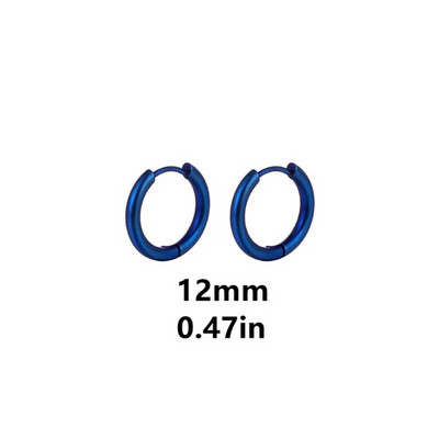 Plave jednostavne naušnice od nehrđajućeg čelika za žene muškarce Nakit za bušenje ušiju hrskavice Naušnice