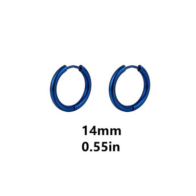 Plave jednostavne naušnice od nehrđajućeg čelika za žene muškarce Nakit za bušenje ušiju hrskavice Naušnice