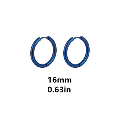 Plave jednostavne naušnice od nehrđajućeg čelika za žene muškarce Nakit za bušenje ušiju hrskavice Naušnice