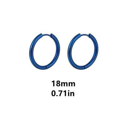 Plave jednostavne naušnice od nehrđajućeg čelika za žene muškarce Nakit za bušenje ušiju hrskavice Naušnice