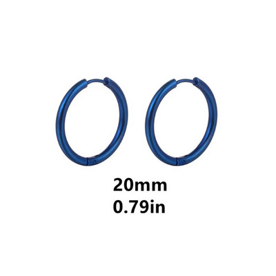 Plave jednostavne naušnice od nehrđajućeg čelika za žene muškarce Nakit za bušenje ušiju hrskavice Naušnice