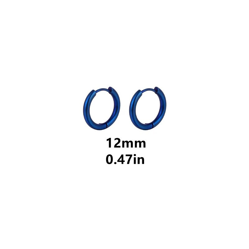 Plave jednostavne naušnice od nehrđajućeg čelika za žene muškarce Nakit za bušenje ušiju hrskavice Naušnice