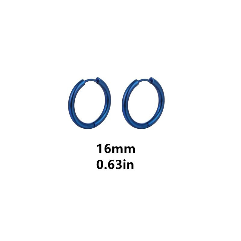Plave jednostavne naušnice od nehrđajućeg čelika za žene muškarce Nakit za bušenje ušiju hrskavice Naušnice