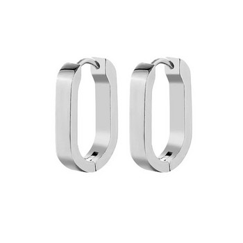 Γεωμετρικά σκουλαρίκια από ανοξείδωτο ατσάλι σε σχήμα U για γυναίκες Ανδρικά σκουλαρίκι διάτρησης πανκ