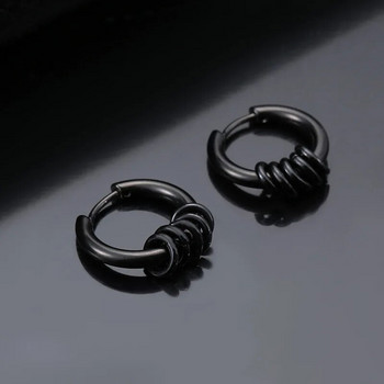 Απλά σκουλαρίκια Huggie Hoop για Γυναικεία Ανδρικά Χειρουργικά Στρογγυλά Σκουλαρίκια από ανοξείδωτο ατσάλι