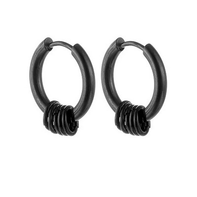 Cercei simpli Huggie Hoop Pentru Femei Bărbați Cercei rotund din oțel inoxidabil chirurgical