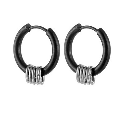 Cercei simpli Huggie Hoop Pentru Femei Bărbați Cercei rotund din oțel inoxidabil chirurgical