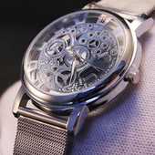 SOXY Skeleton Ručni sat Muški sat Reloj Hombre Muški sat Luksuzni izdubljeni sat Saati Relogio Masculino Relogio Saati sat