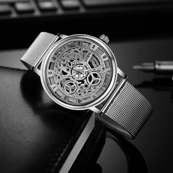 Ръчен часовник SOXY Skeleton Мъжки часовник Reloj Hombre Мъжки часовници Луксозен издълбан часовник Saati Relogio Masculino Relogio Saati Часовник