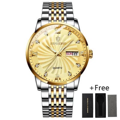 Ανδρικά ρολόγια μόδας Κορυφαία επωνυμία Luxury αδιάβροχο φωτεινό ρολόι χειρός Ανδρικά ρολόγια αθλητικά ρολόγια χαλαζία Date Week