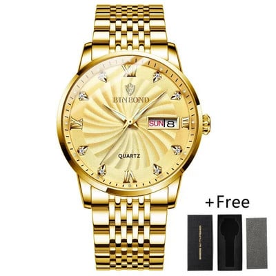 Ανδρικά ρολόγια μόδας Κορυφαία επωνυμία Luxury αδιάβροχο φωτεινό ρολόι χειρός Ανδρικά ρολόγια αθλητικά ρολόγια χαλαζία Date Week