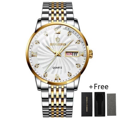 Ανδρικά ρολόγια μόδας Κορυφαία επωνυμία Luxury αδιάβροχο φωτεινό ρολόι χειρός Ανδρικά ρολόγια αθλητικά ρολόγια χαλαζία Date Week